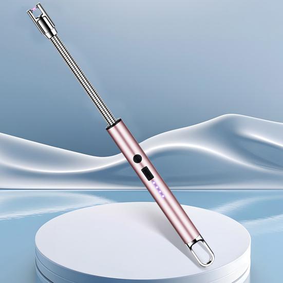 Electric Igniter 360-Degree Flexible Hose Design Portable Windproof Easy Ignition USB Rechargeable Pulse Igniter with Dual Safety Switches CLE