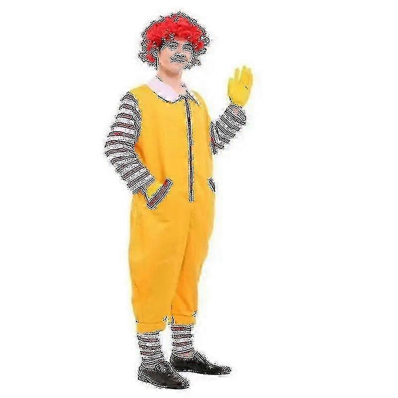 Mcdonald's Cosplay Parent-child Clown Costume Halloween Christmas Fastfood Clown Clothing Adult Children