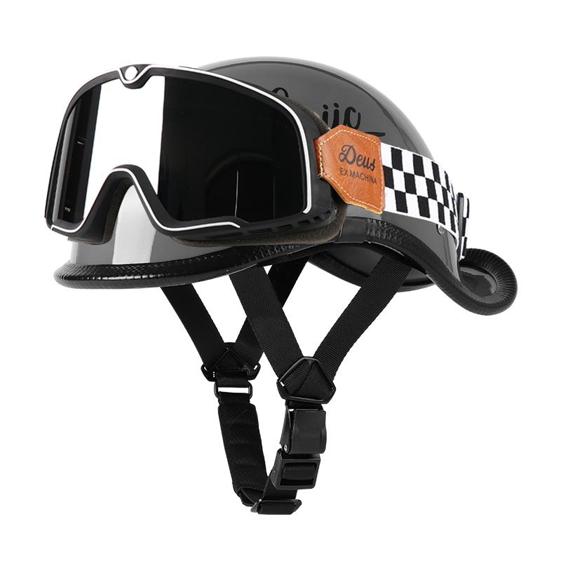 VGV Полушлем мотоциклетный шлем Электромобиль велосипед Езда Локомотив для Круизера Ретро Четыре сезона Унисекс подросток ребенок