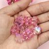 50Pcs Handcrafted DIY Findings 15mm Beading Necklace Bracelet Jewelry Making Flower Beads for Crafted Mobile Phone Chain