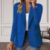 Commuting Style Elegant Women's Slim Fit for Office Evening Wear Long Sleeve Single-button Suit Coat for Daily Commuter Style