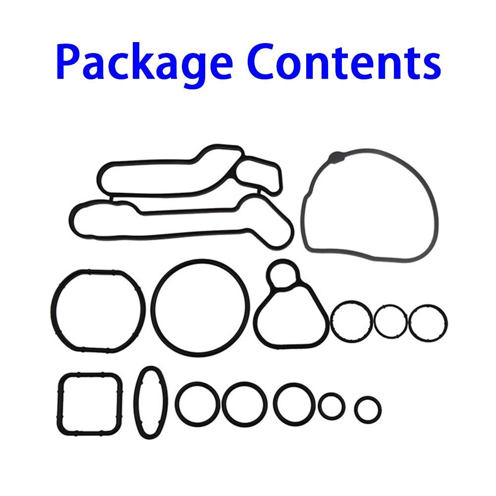 Комплект уплотнений масляного радиатора двигателя. Черные автомобильные аксессуары Прокладка