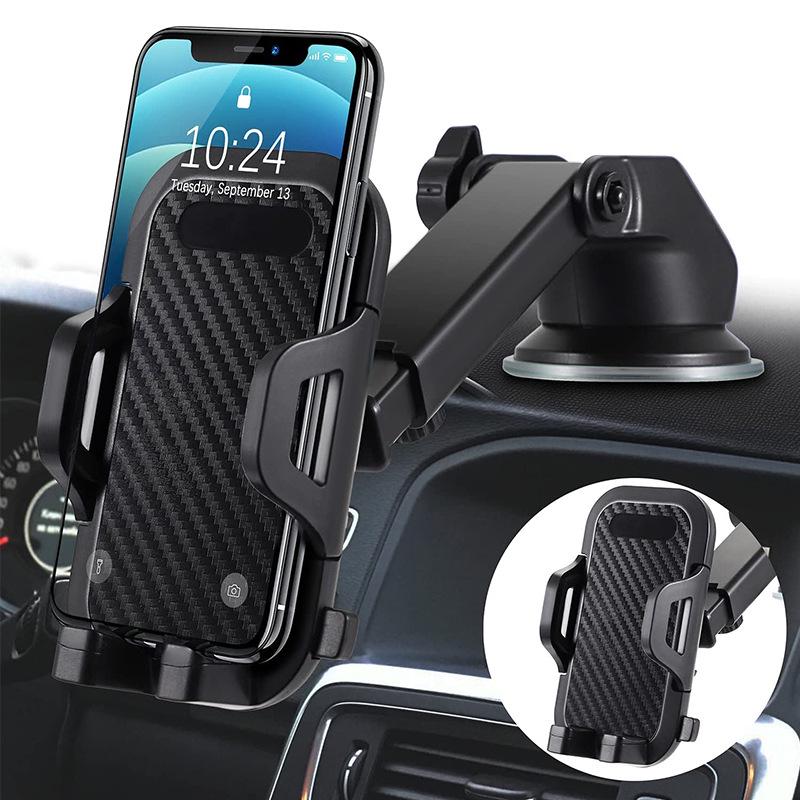 Universal Car Phone Holder with Suction Cup & Vent Mount