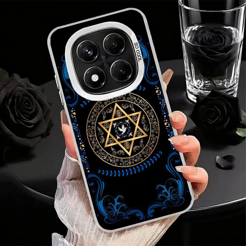 David Jewish Star Symbol Shockproof Phone Case for Xiaomi Redmi Note 15 14 13 12 Pro Plus 11 11S 11T 5G Cover Anti Fall Fundas