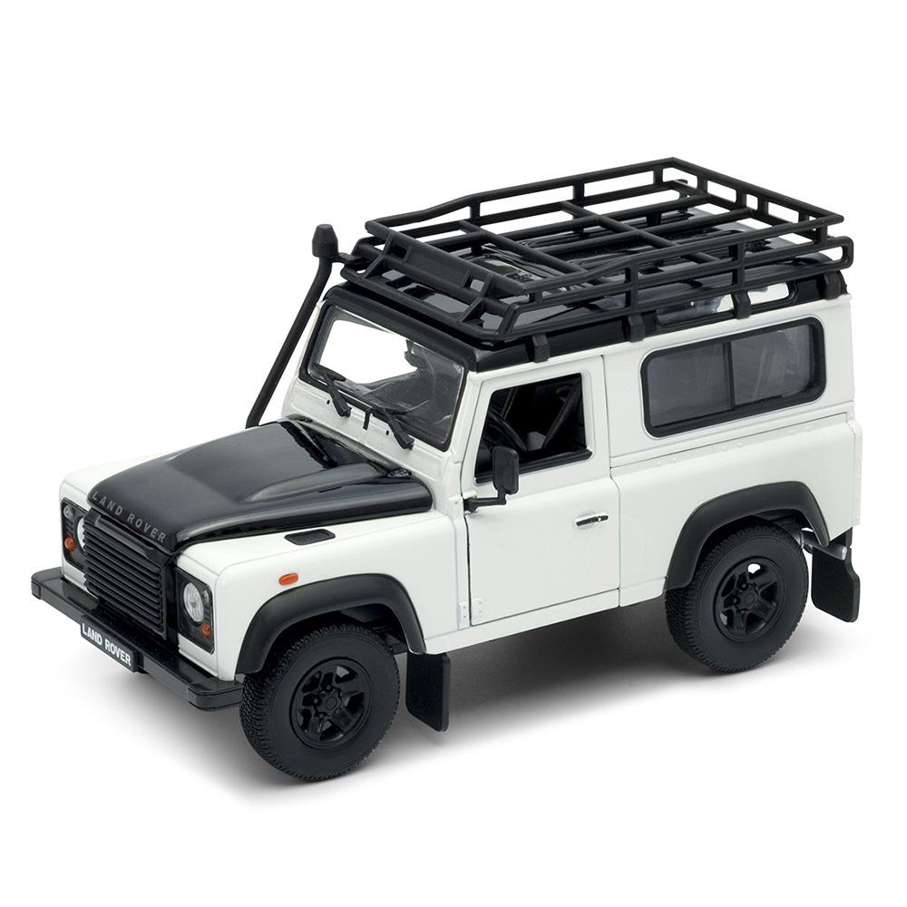 Welly 1/24 Модель автомобиля из сплава Land Rover Defender Литой металлический внедорожник Модель автомобиля Симуляция Коллекция Детская игрушка Подарок