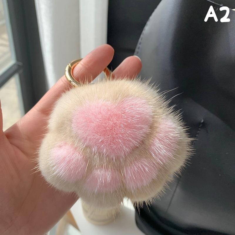 Женский брелок из искусственного меха с кошачьим когтем, очаровательный плюшевый брелок в виде медвежьей лапы, автомобильный брелок, сумка, подвеска, подарок на вечеринку, ювелирные изделия