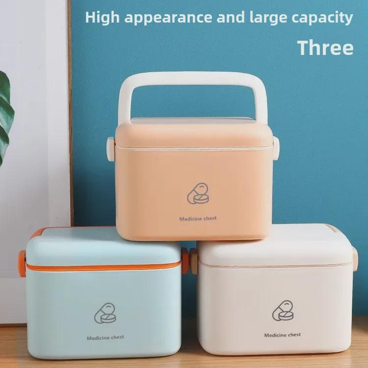 Большая переносная аптечка: Семейный набор с многофункциональным хранилищем для экстренных случаев и домашнего использования