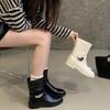 Niche Design Knight Boots 2025 New Thin Boots Versatile Round Head Flat Bottom High Tube Fashion Single Boots Women