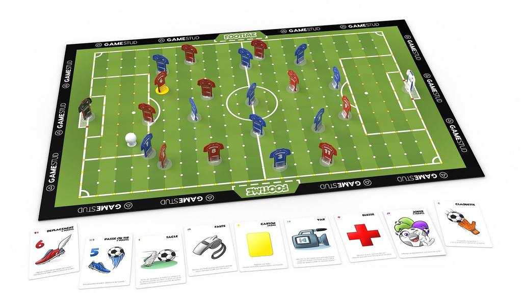FOOTIME - Jeu de société - Football - En Famille - Entre Amis - Convivial et Amusant - Fabriqué en Europe