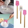 Heart Cake Cream Silicone Spatula Wooden Handle Butter Pastry Blender Scraper Kitchen Chocolate Butter Baking Mixers