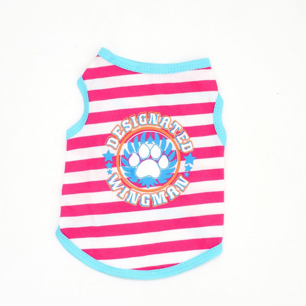 Pet Clothing, New Spring and Summer Models, Cat and Dog Pet Clothes, Breathable Striped Vest