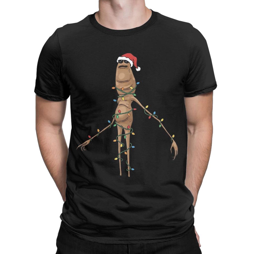 Marcus The Worm I Don't Like This Rock Christmas T-Shirt Men O Neck Pure Cotton T Shirt Short Sleeve Tees Printed Clothing