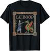Le Boop Medieval Knight Dragon Humor T-Shirt for Men, Women