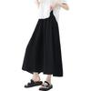 Ice Silk Acetate Skirt Pants for Women In Summer New High Waist Cool High Waist Thin Wide-leg Mid-length Pants