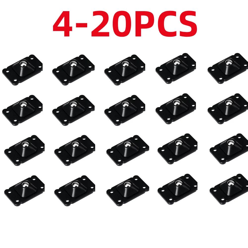 4-20pcs Small Wheels For Furniture Self Adhesive Caster Wheels Stainless Steel 360 Degree Rotation Paste Swivel Wheels