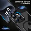 Luxury Magnetic Frame Bumper Case For iPhone 17 16 15 14 13 12 11 Pro Max Plus For Magsafe Acrylic Translucency Protection Cover
