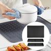 Чехол для варочной поверхности, электрический коврик для плиты, нескользящий, складной, быстросохнущий, силиконовый, для сушки посуды, плита