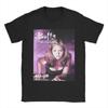 Мужские футболки Баффи — истребительница вампиров Винтажная футболка из 100% хлопка с коротким рукавом, футболка с логотипом сериала, одежда с круглым вырезом