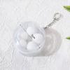 With Keyring Round Badge Storage Pouch Protection Case Clear Outdoor Bag  Backpack Decor