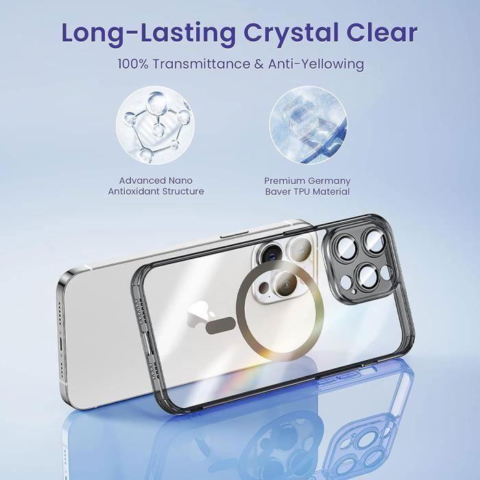Protective Case for iPhone 15 Plus - BOOLING - Transparent - Shockproof - Ultra Slim - Magnetic Circle
