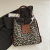 High Value Large Capacity Tote Bag Women's 2025 New Trendy Fashion Retro Leopard Print Shoulder Bag Multi-functional Backpack