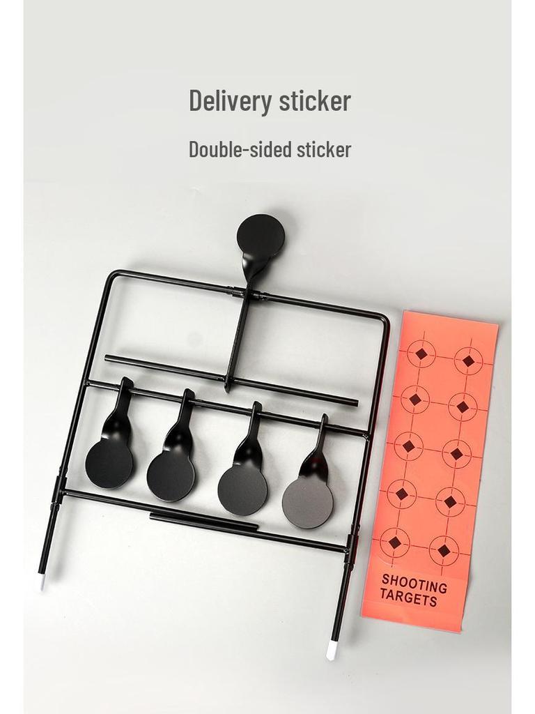 Cross-border Metal Iron IDPA Gravity Target with Quick Release, 4-Position Rotation, and Training Stickers
