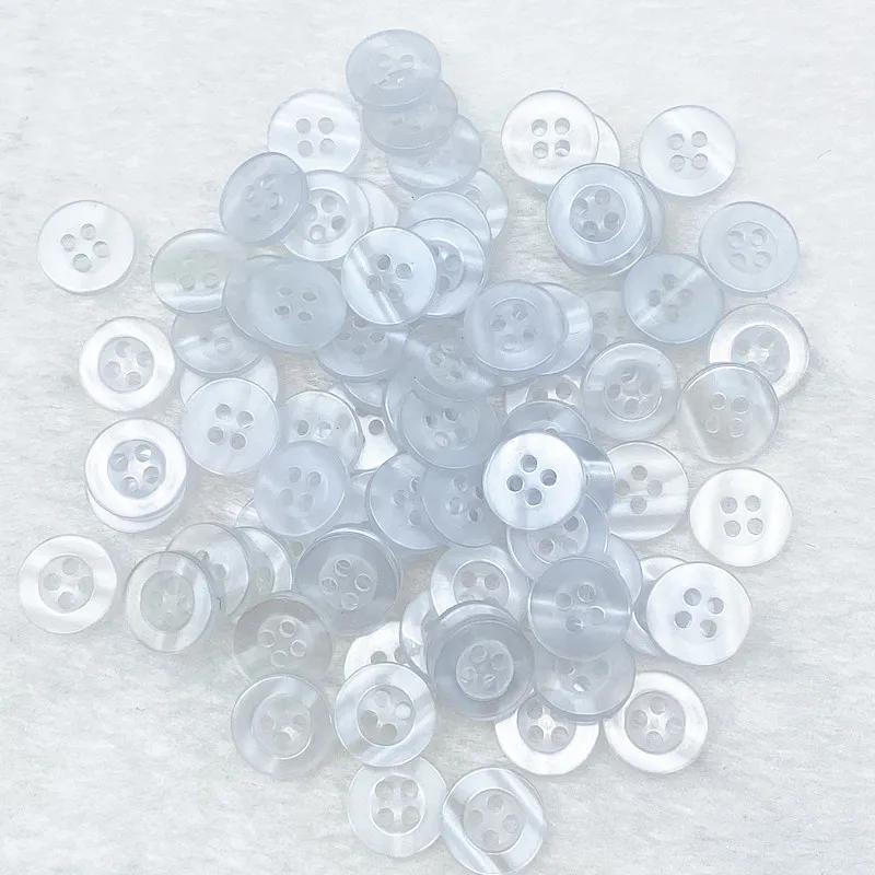 New 50Pcs Pieces 11Mm Color Resin Cat Eye Button Four Eye Button Wedding Decoration Sewing Accessories