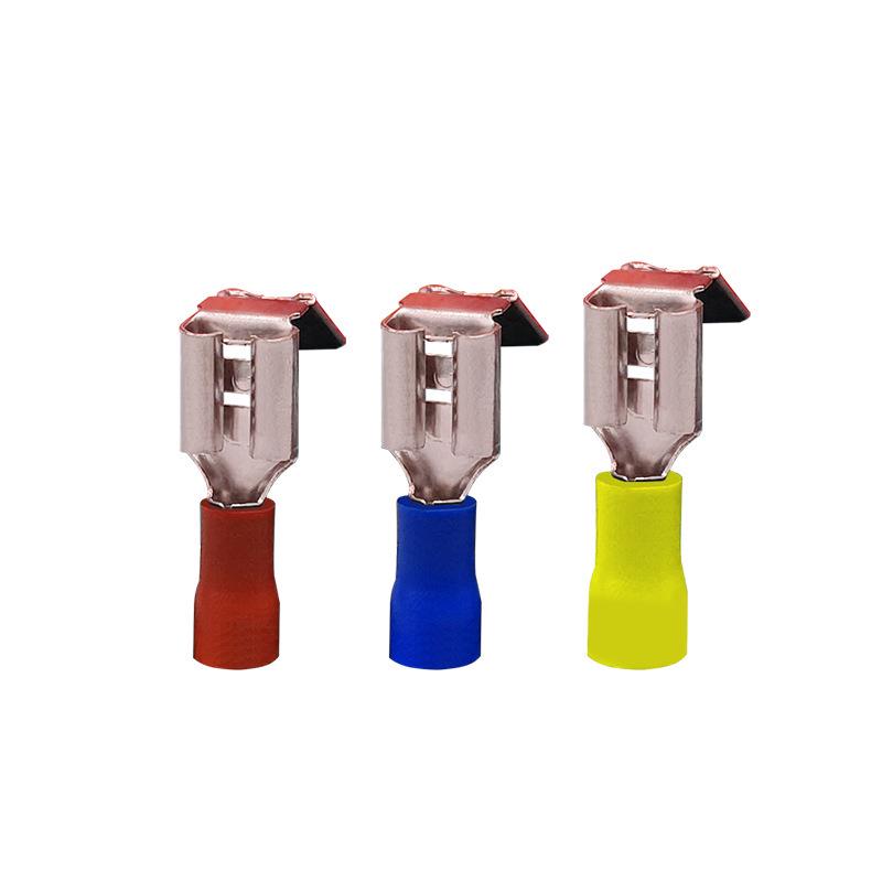 Yellow Brass Durable Male-Female Pre-Insulated Connector, Shoulder-Back Type (PBDD1.25-250)