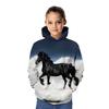 Children's Fashionable Printed Hooded Sweatshirt Casual Sportswear