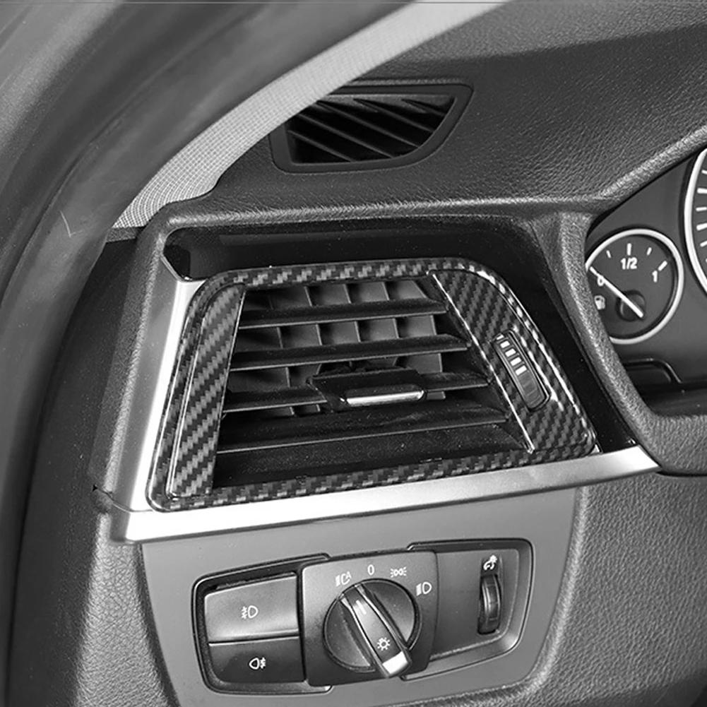 2 шт. наклейки на боковую крышку вентиляционного отверстия кондиционера из углеродного волокна для BMW 3 серии F30 2013 2014 2015 2016-2018