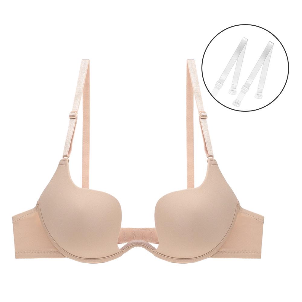Бесшовный U-образный бюстгальтер с прозрачной спинкой для свадебного платья - Невидимая поддержка для предотвращения провисания