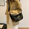 New Pleated Casual Croissant Bag Women's Niche Texture Retro Messenger Bag Versatile Commuter Simple Shoulder Dumpling Bag
