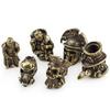 1pcs Skull Brass Knife Beads Shield Umbrella Rope EDC Lanyard Cupronickel Knights Paracord Beads
