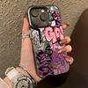 Розовый Уличный Граффити Хип-Хоп Дизайн Защитный Чехол для Серии iPhone 17 16 15 14 13 12 11 16E Pro Max Plus