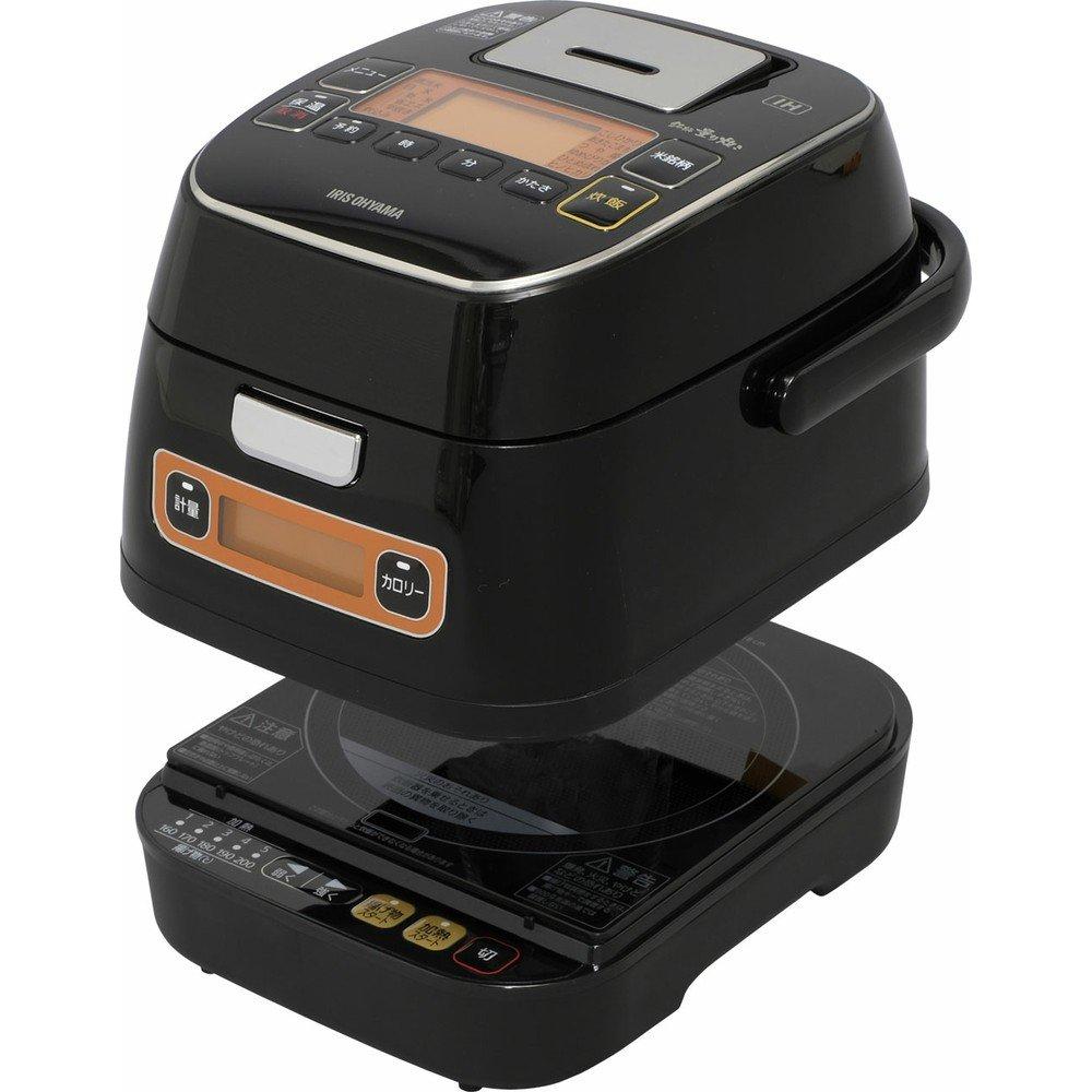 IRIS OHYAMA Рисоварка IH 3 Cup Brand Measured Cooking с функцией подсчета калорий Rice Shop Umami Black RC-IA31-B