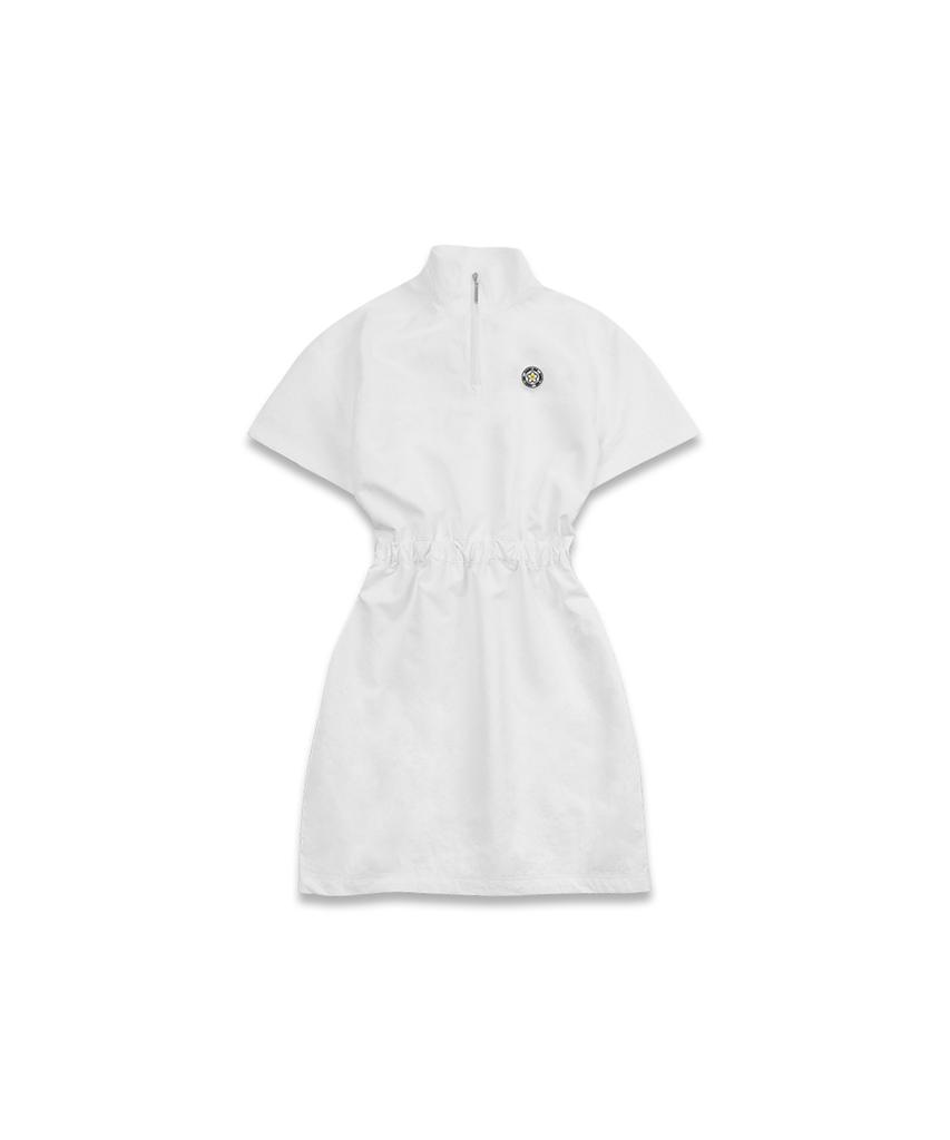Mackie Windy Half Zip-Up Dress White