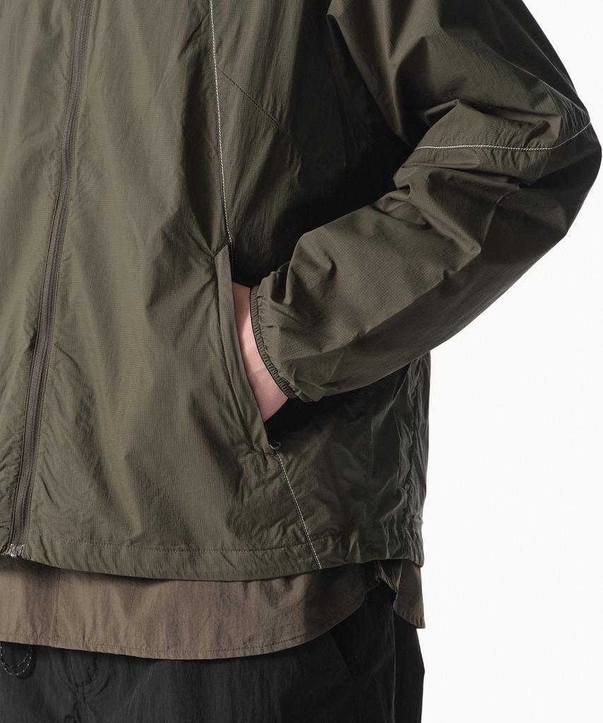 Musinsa Standard [City Leisure] Lightweight Stitch Windbreaker Jacket [Olive Green]