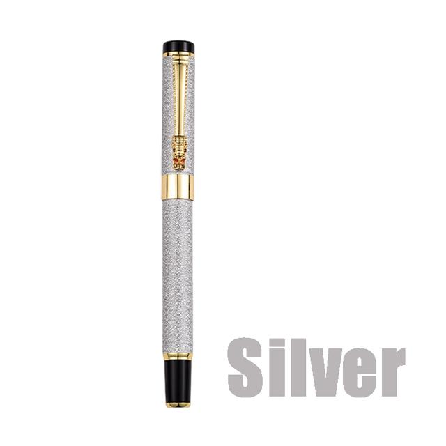 Бизнес-металлические цвета, авторучки для подписи, 0,38/1,0 мм, сменные чернильные ручки, модные матовые письменные школьные подарки, канцелярские принадлежности