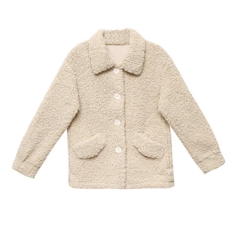 Women Imitate Lamb Wool Coat New Autumn Winter Short Loose Fur In One Grain Fleece Warm Outerwear Female Jacket Overcoat