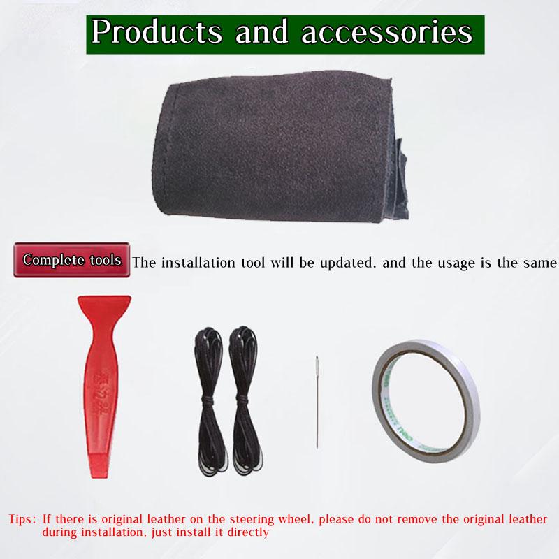 Car Steering Wheel Cover For Volkswagen VW Golf 7 Mk7 New Polo Jetta Passat B8 Tiguan  ized Steering Suede Car Accessories