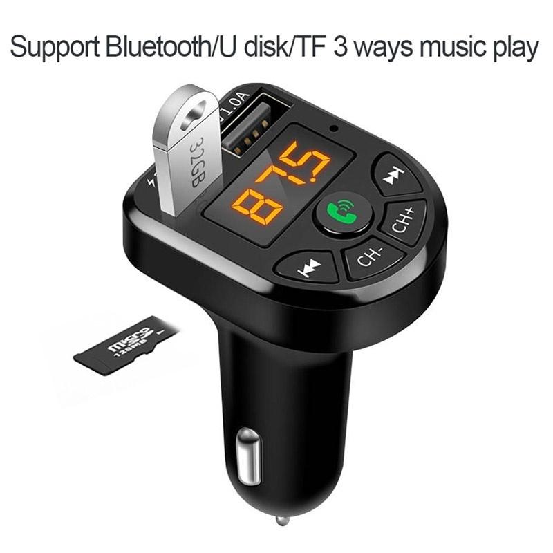Bluetooth 5,0 FM-передатчик автомобильный комплект MP3 модулятор плеер беспроводной громкой связи аудио приемник Dual USB быстрое зарядное устройство 3.1A