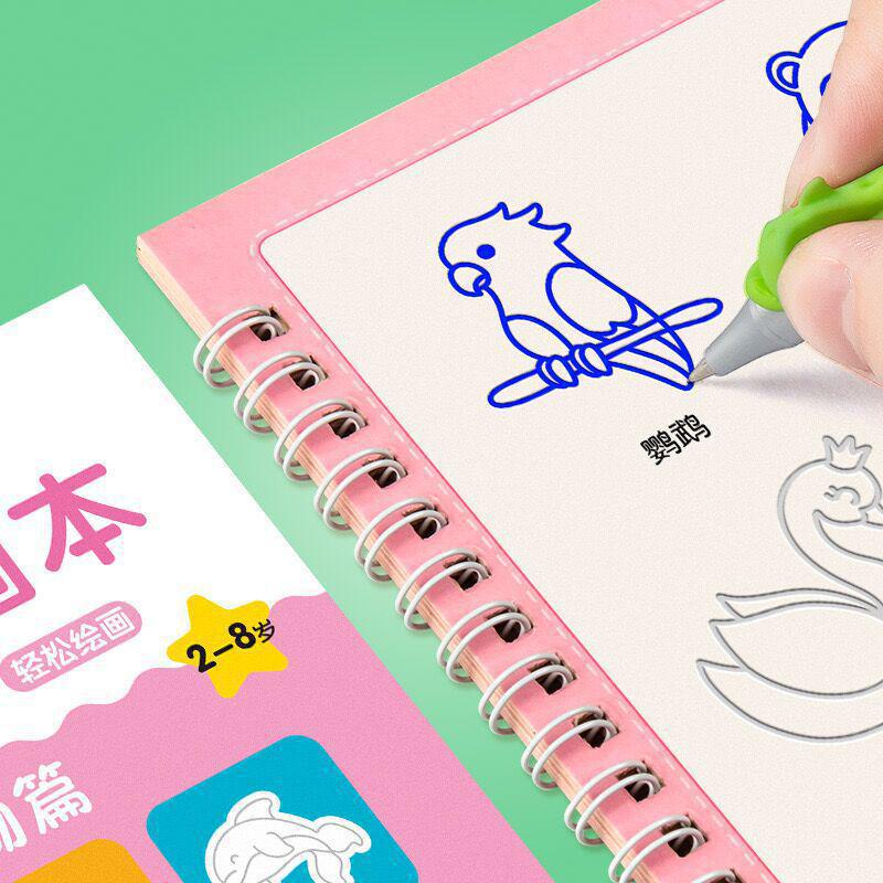 "Simple Drawing & Calligraphy Practice Book for Children Aged 2-8"