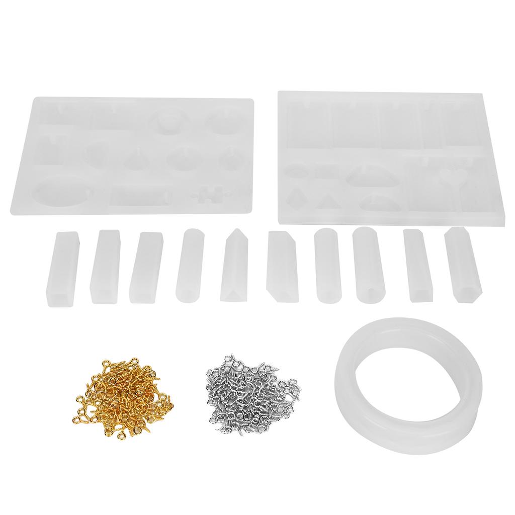 Ювелирная подвеска Силиконовые формы DIY Литьевые формы Набор штифтов с винтовым ушком Аксессуар для изготовления ювелирных изделий