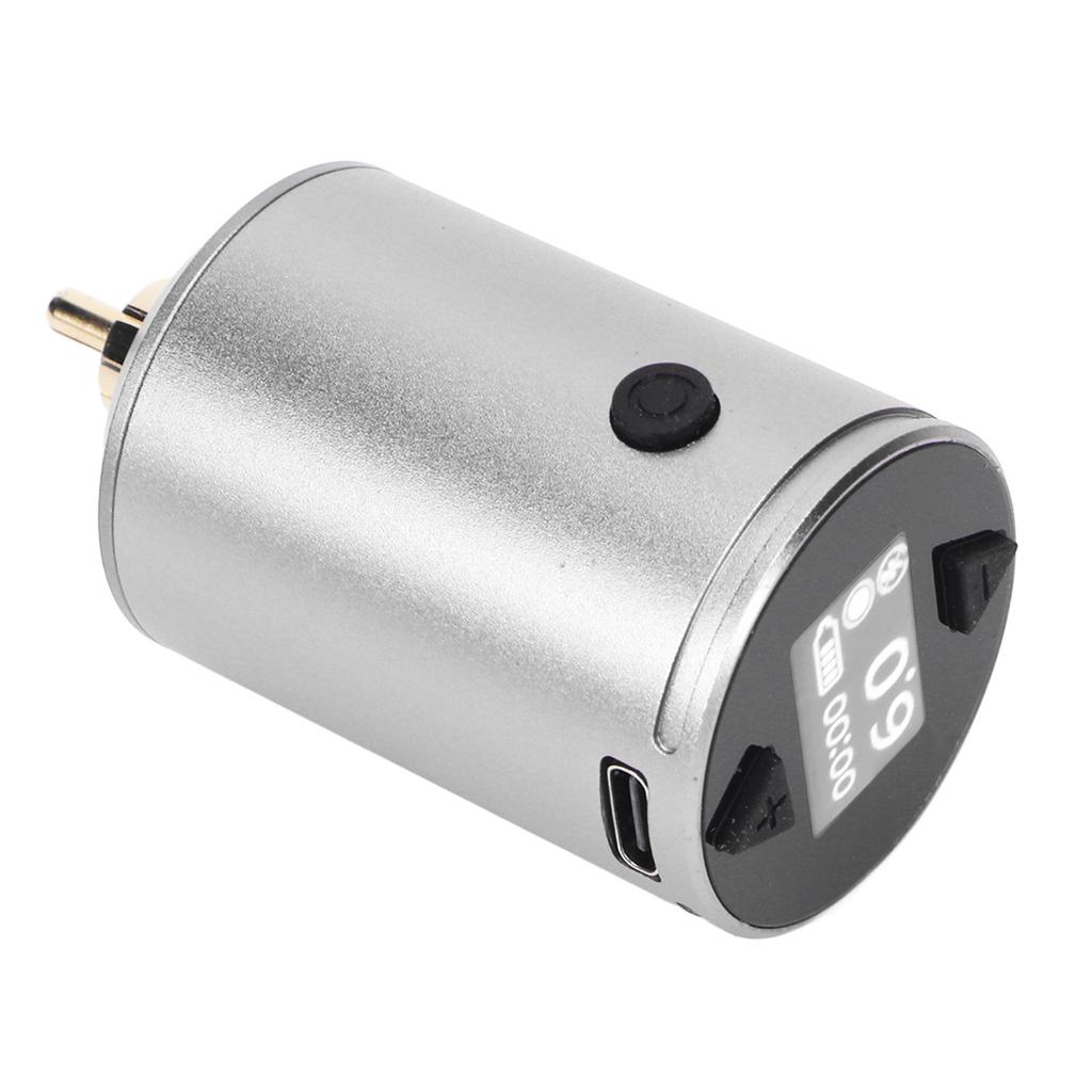 1500 мАч Блок питания для татуировки Беспроводной интерфейс RCA Перезаряжаемый ЖК-экран 4‑12 В Регулируемый тату