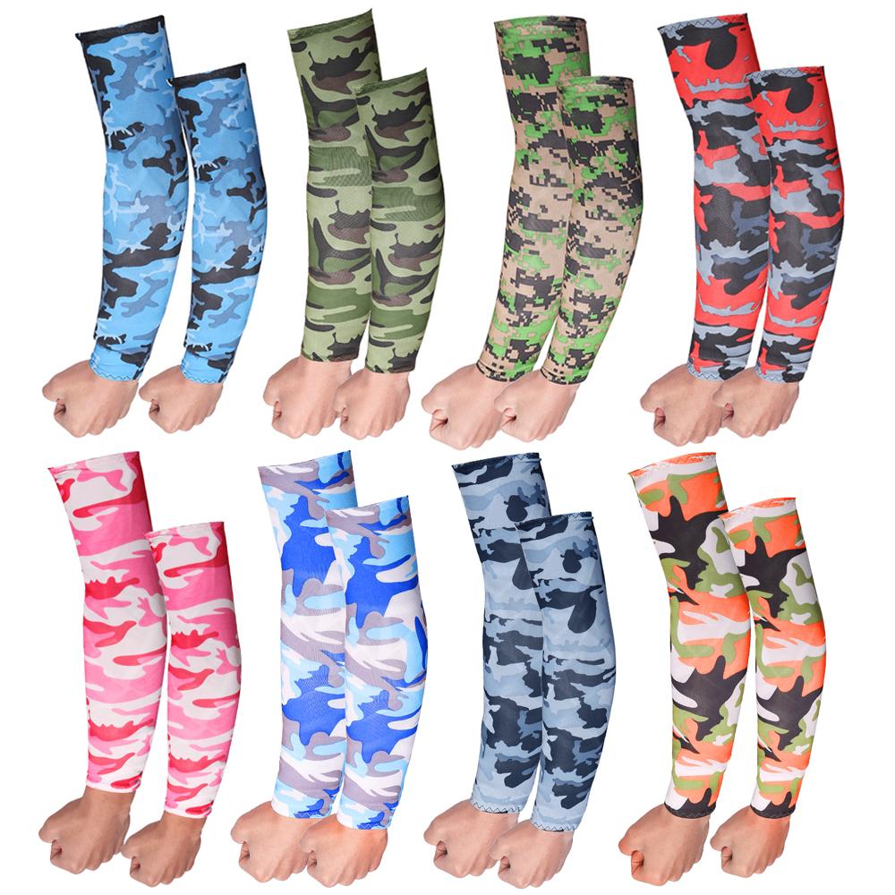 Exposed thumb Running Summer Cooling Basketball Arm Sleeves Arm Cover Sun Protection Outdoor Sport