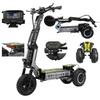 OOTD T30 Three-wheeled electric scooter, dual 1600W motors, 60V 31.2Ah battery, 13-inch off-road tires, maximum load capacity 200kg