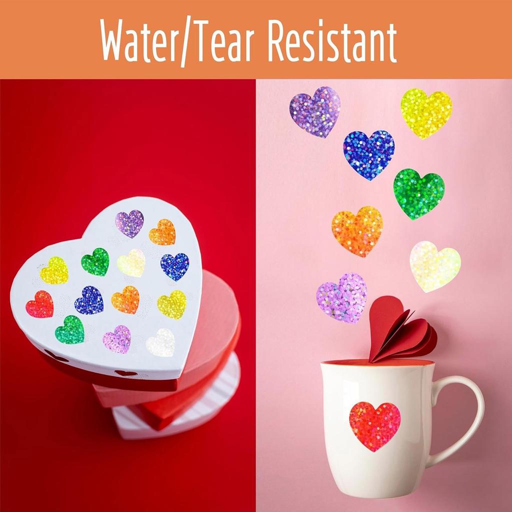 Наклейка на День святого Валентина Подарочная наклейка Наклейки-сердечки Этикетки Самоклеящаяся наклейка Декоративная наклейка для вечеринки Свадьбы