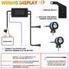 Motorcycle Wiring Harness Kit, 300W 16 AWG Waterproof Connector Wiring Harness Kit Motorcycle Spotlight Wiring Harness