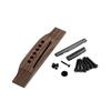 Rosewood 6 String Folk Guitar Bridge Replacement Acoustic Guitar Bridge Saddles Nut Pin for Improve Guitar Sound Quality