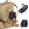 Маленькая тактическая подсумка Микро утилитарная Molle-совместимая сумка Съемный прозрачный карман для ID Мини-нож Компас Фонарик Сумка для хранения карт Пояс